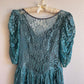 Darling 1980s Blue Lace Princess Dress (XS/S)