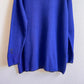 1980s Deep Blue Sweater With Black Embroidery (XXL)