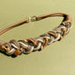 1980s Braided Belt With Wood Beads (S)