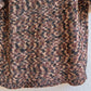 1980s Shades of Brown Knitted Short Sleeve Top (M/L)