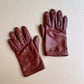 1980s Brown Gloves With Wool Lining