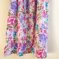 1980s Bullocks Wilshire Purple Print House Dress (S/M)