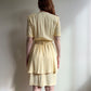 1980s Butter Yellow Rayon Belted Dress (S)