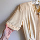 1980s Butter Yellow Rayon Belted Dress (S)