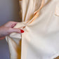 1980s Butter Yellow Rayon Belted Dress (S)