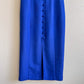 1980s Cobalt Blue Rayon Midi Dress (M)