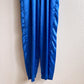 1980s Cobalt Blue Silky Belted Jumpsuit (S/M)