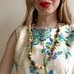 1980s Multi-Color Beads Long Necklace