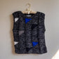 1980s Dark Gray Sweater with Triangle Pattern (M)
