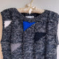 1980s Dark Gray Sweater with Triangle Pattern (M)