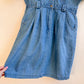 1980s Denim Buttoned Dress With Pockets (L/XL)