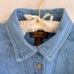 1980s Denim Buttoned Dress With Pockets (L/XL)