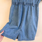 1980s Denim Buttoned Dress With Pockets (L/XL)