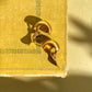 1980s Small Gold Tone Clip-On Hoops