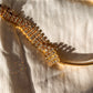 1980s Gold-Tone Thin Belt With Rhinestones (M)