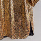 Fabulous 1980s Sparkling Gold Sequined Tunic (M/L)