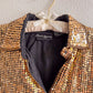 Fabulous 1980s Sparkling Gold Sequined Tunic (M/L)