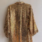 Fabulous 1980s Sparkling Gold Sequined Tunic (M/L)