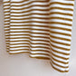 1980s Gold and White Stripes Short Sleeve Top (M/L)