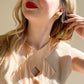 1950s Gold-Tone Interwoven Ribbon Earrings