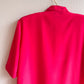 1980s Hot Pink Short Sleeve Blouse (M/L)