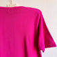 1980s Short Sleeve Magenta Sweater (S/M)