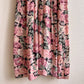 1980s Mauve Roses Belted Dress (M/L)