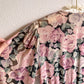 1980s Mauve Roses Belted Dress (M/L)