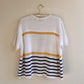 1990s Short Sleeve Striped Nautical Sweater (L/XL)