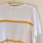 1990s Short Sleeve Striped Nautical Sweater (L/XL)