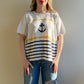 1990s Short Sleeve Striped Nautical Sweater (L/XL)