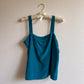 1980s Nordstrom Teal Silk Cami (M)
