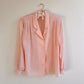 Stunning 1980s Ballet Pink Silk Blouse (M)
