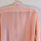 Stunning 1980s Ballet Pink Silk Blouse (M)