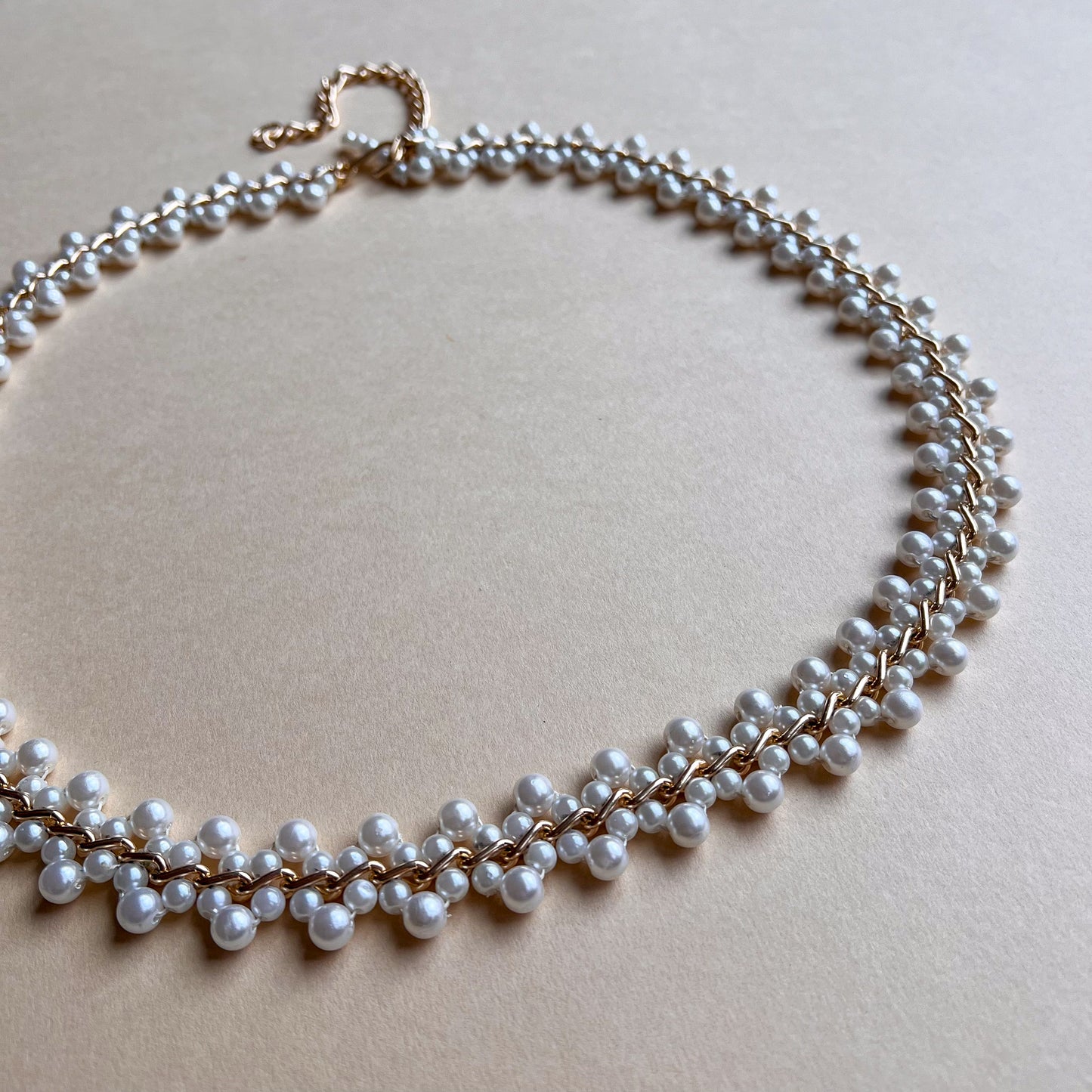 Stunning 1980s Faux Pearls Belt (M/L)