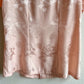 1980s Pink Silk Jacquard Short Sleeve Blouse (S/M)