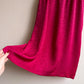 1980s Raspberry Floral Silk Jacquard Dress (S/M)
