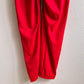 1980s Bright Red and Gold Belted Jumpsuit (M/L)