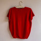 1980s Red Short Sleeve Sweater (M/L)