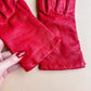 1980s Super Soft Red Leather Gloves