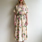 1980s Spring Florals Midi Dress With Belt (S/M)