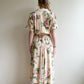 1980s Spring Florals Midi Dress With Belt (S/M)