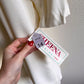 1980s White Dress and Jacket Set With Gold Buttons (L/XL)