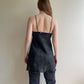 1990s Black Slip With Lace Details (L)