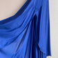 1990s Midnight Blue Nightgown With Slit (S/M)