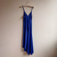1990s Midnight Blue Nightgown With Slit (S/M)