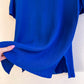 1990s Cobalt Blue Textured Button Down (S/M)