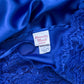 1990s Cobalt Blue Slip With Lace (M/L)