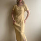 1990s Maggy London Cream Buttoned Midi Dress (M/L)