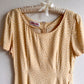 1990s Maggy London Cream Buttoned Midi Dress (M/L)